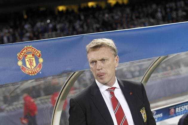 Manchester United FC s coach David Moyes during Champions League 2013 2014 match.November 5,2013.  (20131105640)