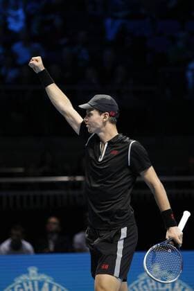 06.11.2013 London, England. Tomas Berdych during day three of the Barclays ATP Tennis Herren World Tour Finals from the O2 Arena. xHongboxChenx  ActionPlus11468089
