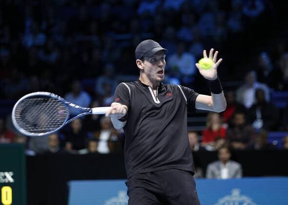 06.11.2013 London, England. Tomas Berdych during day three of the Barclays ATP Tennis Herren World Tour Finals from the O2 Arena. xHongboxChenx  ActionPlus11468089