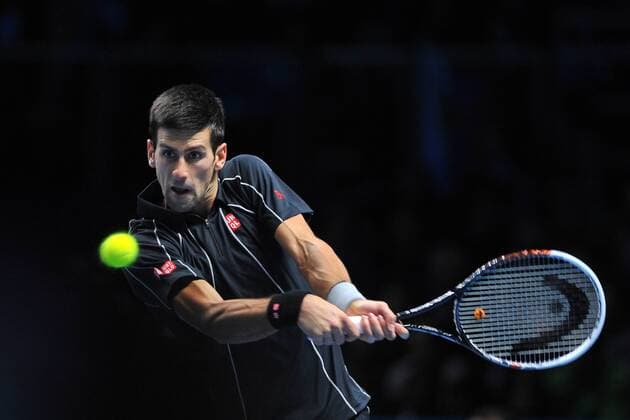 Novak Djokovic (Ser) TENNIS : Masters - Londres - ATP Tennis Herren - 08 11 2013 TennisMagazine Panoramic 