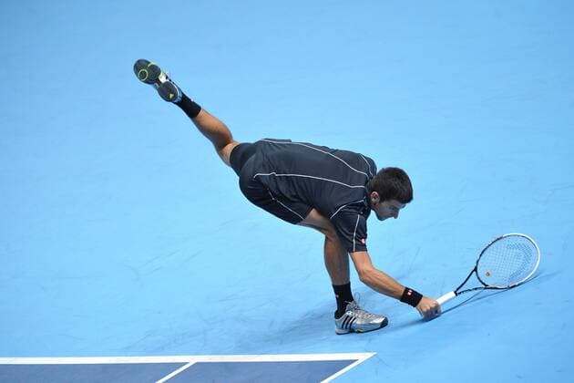 Novak Djokovic (Ser) TENNIS : Masters - Londres - ATP Tennis Herren - 08 11 2013 TennisMagazine Panoramic 