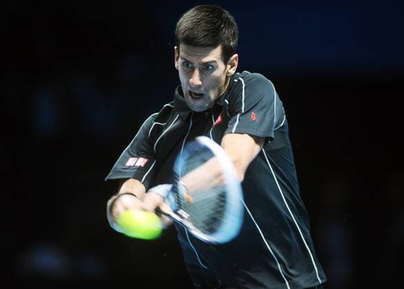 Tennis - 2013 ATP Tennis Herren World Tour Finals at The O2 - Day Seven Semi final - Novak Djokovic - Serbia 