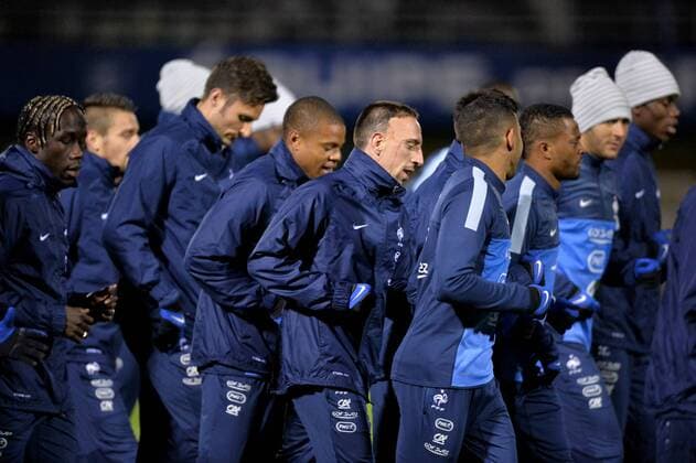 Franck Ribery FOOTBALL: Training Frankreich - 11 11 2013 xAnthonyBIBARDxFEPxPanoramic 