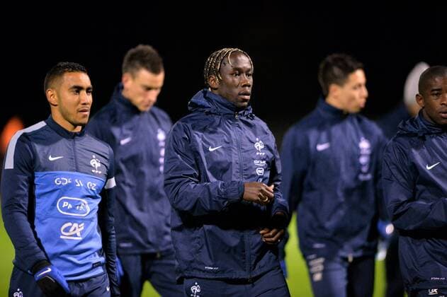 Bacary Sagna - Dimitri Payet FOOTBALL: Training Frankreich - 11 11 2013 xAnthonyBIBARDxFEPxPanoramic 