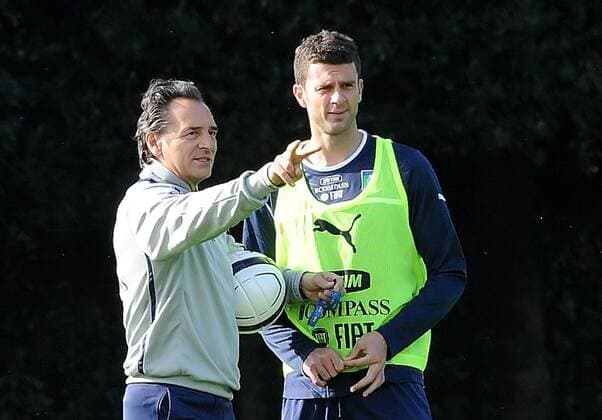 IPP20131113 Football - soccer: International match, Italy (ITA) Training Session, cesare prandelli, thiago motta xHOCHxZWEIx xItalyxPhotoxPressx 