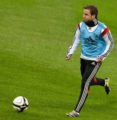 Mailand, Training Deutschland Mario Gotze 