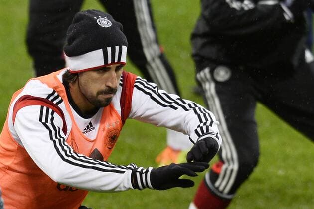 Mailand, Training Deutschland Sami Khedira 