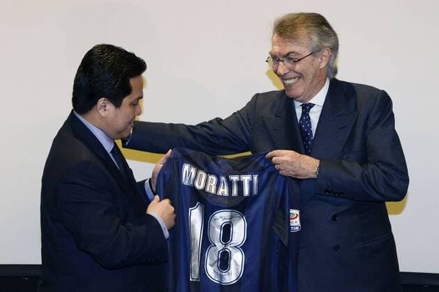 Mailand, Italien - Hauptversammlung von Inter Mailand - Massimo Moratti-Erick Thohir 
