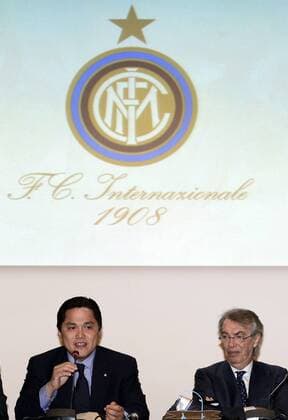 Mailand, Italien - Hauptversammlung von Inter Mailand - Massimo Moratti-Erick Thohir 