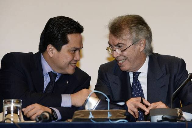 Mailand, Italien - Hauptversammlung von Inter Mailand - Massimo Moratti-Erick Thohir 