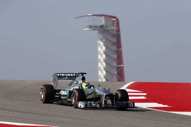 Motorsports: FIA Formula One World Championship 2013, Grand Prix of United States, 9 Nico Rosberg (GER, Mercedes AMG Petronas F1 Team), xHOCHxZWEIx