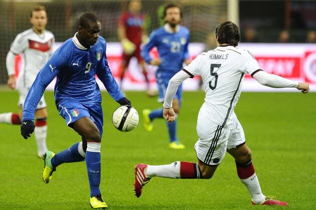 Mailand - Freundschaftsspiel - Italien vs. Deutschland - Mario Balotelli, Mats Hummels 