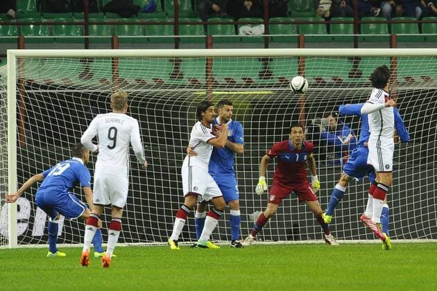 Mailand - Freundschaftsspiel - Italien vs. Deutschland - Mats Hummels, Sami Khedira, Andre Schürrle 