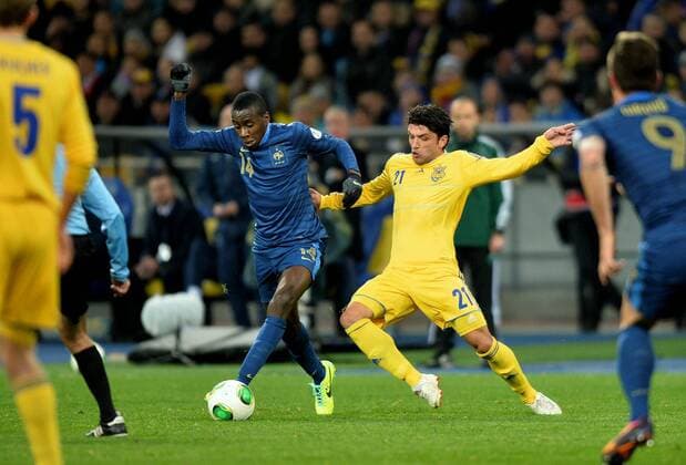 Blaise Matuidi (fra) - Edmar Halovskiy (ukr) FOOTBALL : Ukraine vs France - FIFA World Cup Qualifier - 15 11 2013 AnthonyBIBARD FEP Panoramic 