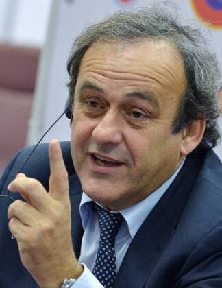 ITAR-TASS: MOSCOW, RUSSIA. NOVEMBER 15, 2013. UEFA president Michel Platini speaks at a joint press conference with Russian Football Union president at the House of Football.  RE1301A1
