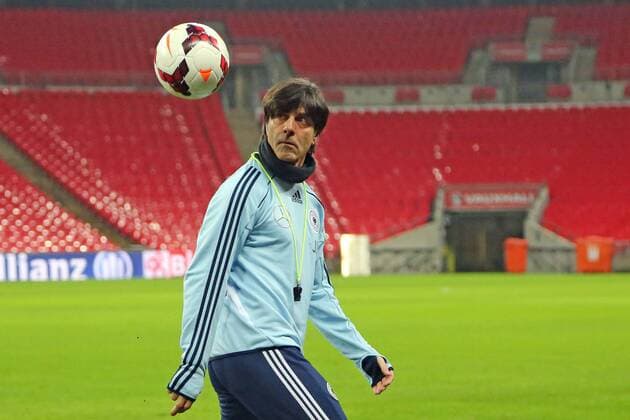 Bundestrainer Joachim Löw (D) - Abschlusstraining der Nationalmannschaft im Wembley Stadium