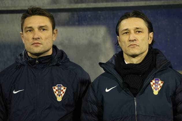 Zagreb, Stadium Maksimir, 19.11.2013. - 2014 FIFA World Cup Brasil, Qualifiers, Croatia (rw) - Iceland (blue) 2:0 Robert and Niko KOVAC (CRO) Croatia - Iceland 2:0