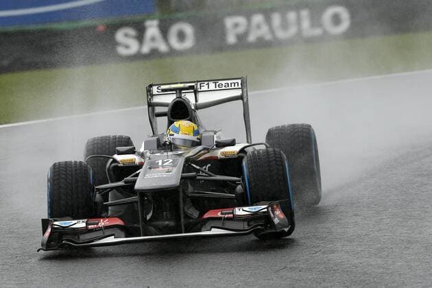 Motorsports: FIA Formula One World Championship 2013, Grand Prix of Brazil, 12 Esteban Gutierrez (MEX, Sauber F1 Team), xHOCHxZWEIx
