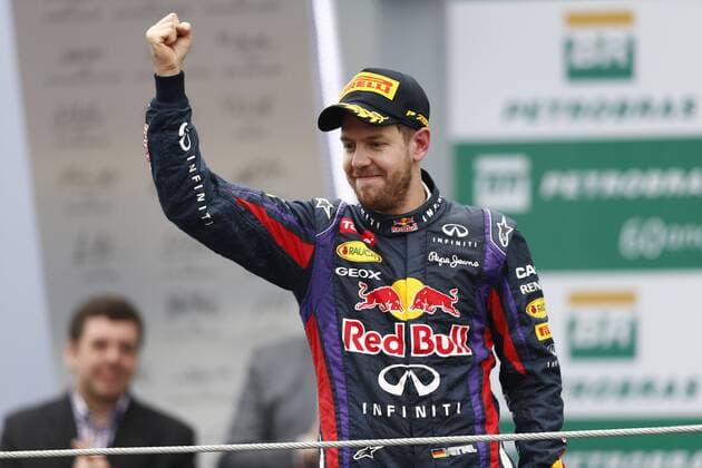 Motorsports: FIA Formula One World Championship 2013, Grand Prix of Brazil, 1 Sebastian Vettel (GER, Infiniti Red Bull Racing), xHOCHxZWEIx