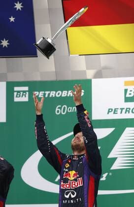 Motorsports: FIA Formula One World Championship 2013, Grand Prix of Brazil, 1 Sebastian Vettel (GER, Infiniti Red Bull Racing), xHOCHxZWEIx
