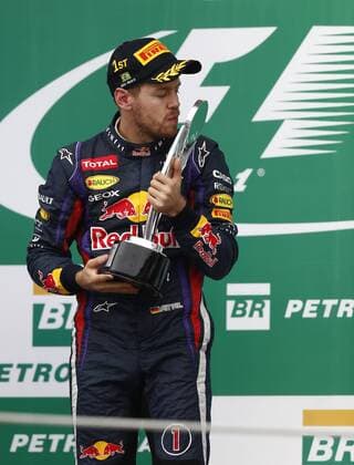 Motorsports: FIA Formula One World Championship 2013, Grand Prix of Brazil, 1 Sebastian Vettel (GER, Infiniti Red Bull Racing), xHOCHxZWEIx