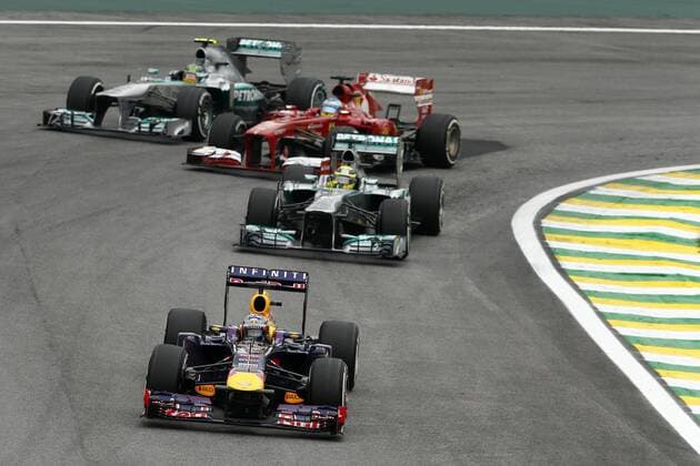 Motorsports: FIA Formula One World Championship 2013, Grand Prix of Brazil, 1 Sebastian Vettel (GER, Infiniti Red Bull Racing), xHOCHxZWEIx