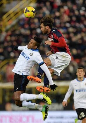 IPP20131124 Football - soccer: Serie A, FC Bologna - Inter Mailand, Juan Jesus, Rolando Bianchi xHOCHxZWEIx xItalyxPhotoxPressx 