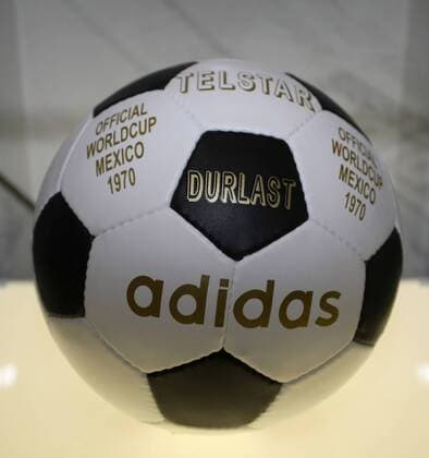 Moscow. 21 nov. 2013. Concert hall BARVIKHA. The official presentation of Adidas - 2014 FIFA WorldCupBrazil . TELSTAR DURLAST - Official MATCH BALL of the FIFA World Cup 1970 