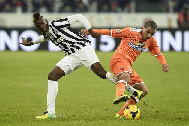 Torino 01 12 2013 - serie A Juventus Turin - Udinese Calcio: Paul Pogba-Allan 