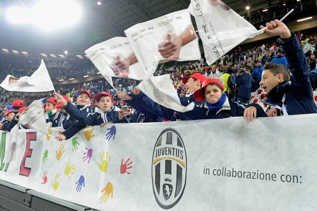 Dec. 1, 2013 - Torino, Italy - children at the stadium during the Serie A match at Juventus Stadium on December 1, 2013 in Torino, Italy Serie A 2013-2014, Juventus Turin  - ZUMAn23