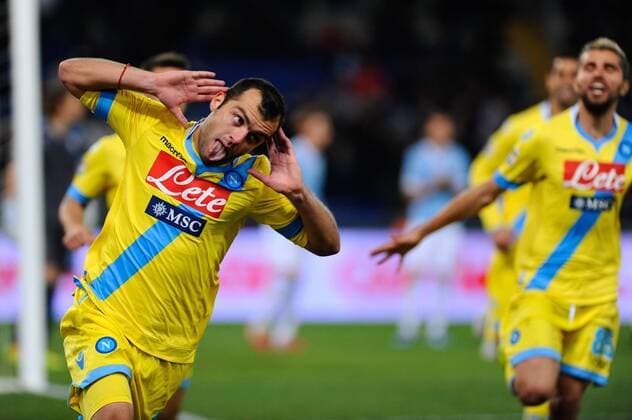 IPP20131202 Football - soccer: Serie A, Lazio Rom - SSC Neapel, Goran Pandev xHOCHxZWEIx xItalyxPhotoxPressx 
