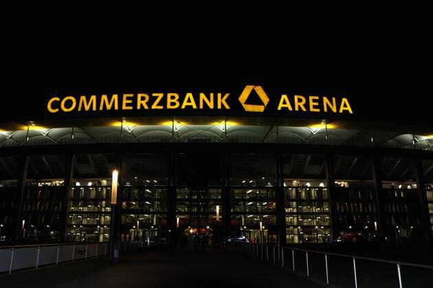 04.12.2013, Frankfurt am Main, Commerzbankarena, Saison 2012 2013, DFB-Pokal Eintracht Frankfurt (SGE) - Nach dem Spiel liegt die Commerzbank-Arena im Dunkel
