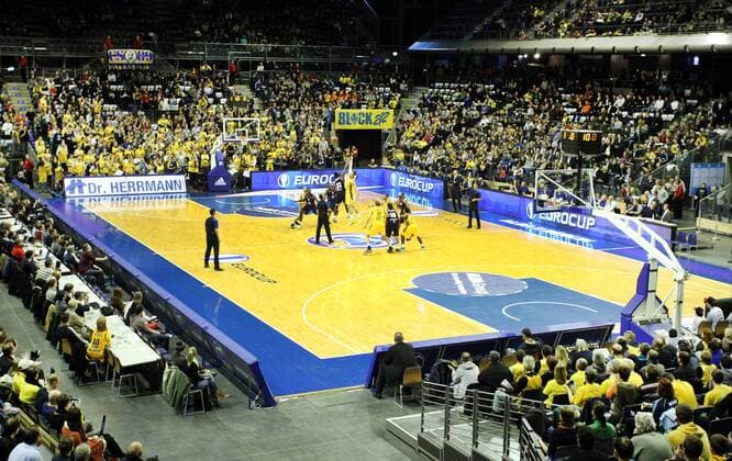 05.12.2013, Max Schmeling halle, Berlin, GER, Euroleague, ALBA Berlin - im Bild Hallenübersicht