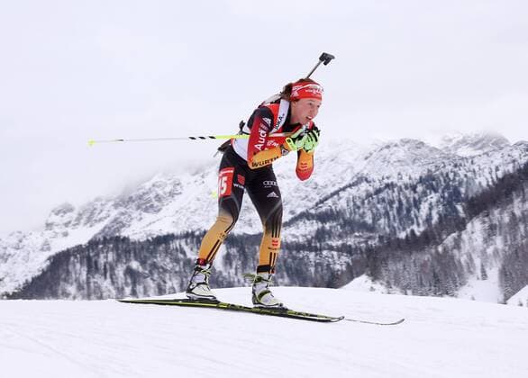 Hochfilzen Biathlon IBU World Cup Verfolgung, Laura Dahlmeier (GER)