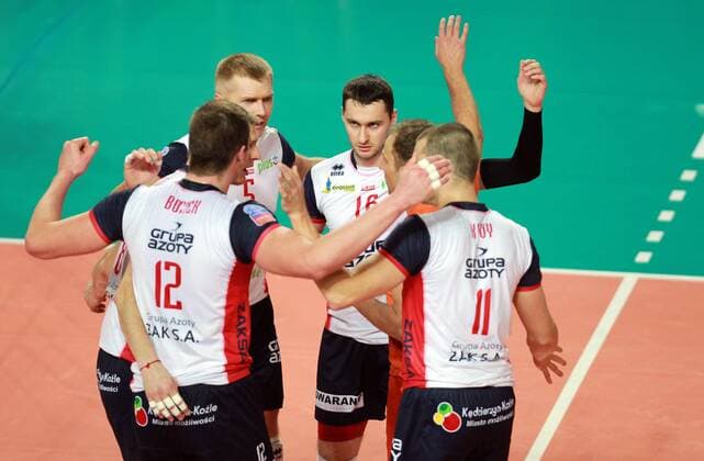 11.12.2013, Kedzierzyn-Kozle - CEV Volleyball Champions League 2013 2014 - ZAKSA Kedzierzyn-Kozle - VfB Friedrichshafen - Jubel ZAKSTY .  131211WAN027