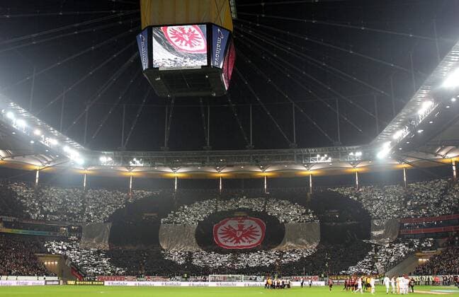 12.12.2013, xovx, Fussball Europa League, Eintracht Frankfurt - Choreographie Eintracht Fans