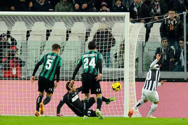 Mg Torino 15 12 2013 - campionato di calcio serie A Juventus Turin vs Sassuolo Calcio: Carlos Tevez 