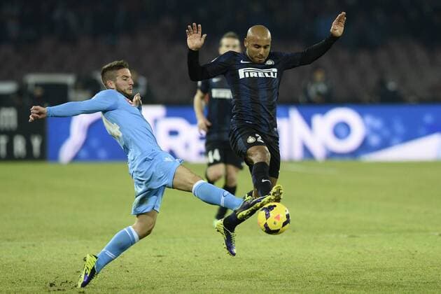 Serie A SSC Napoli - Inter Mailand Dries Martens-Jonathan 