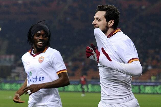 Mailand, 16.12.2013 - Serie A 2013 2014 - AC Mailand vs AS Rom - Mattia Destro 