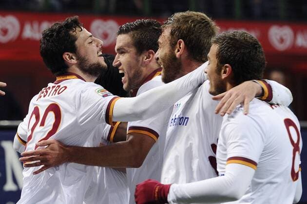 Mailand, 16.12.2013 - Serie A 2013 2014 - AC Mailand vs AS Rom - Mattia Destro 