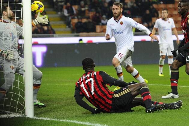 Mailand, 16.12.2013 - Serie A 2013 2014 - AC Mailand vs AS Rom - Cristian Zapata 