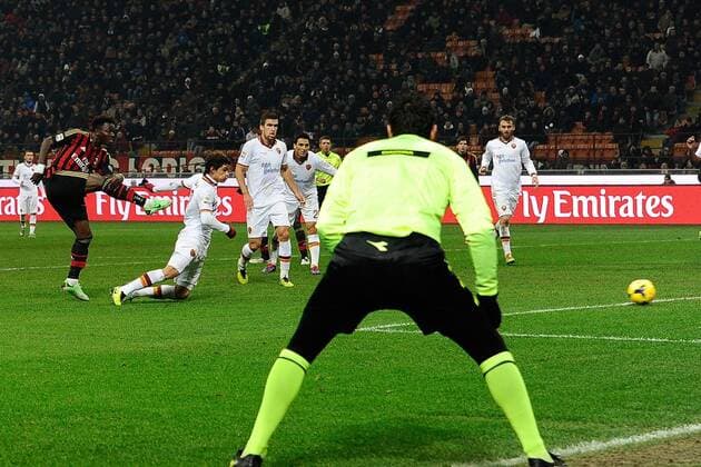 Mailand, 16.12.2013 - Serie A 2013 2014 - AC Mailand vs AS Rom - Sulley Ali Muntari 