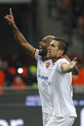 Kevin Strootman Roma, Goal Celebration, Milano 16-12-2013, Stadio Giuseppe Meazza, Football Calcio 2013 2014 Serie A, AC Milan - AS Roma, MarcoxBertorello