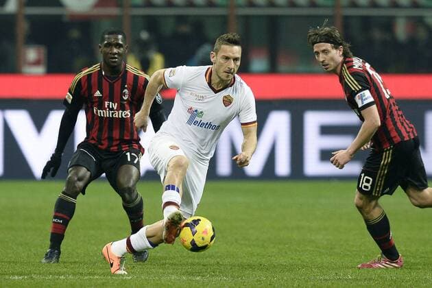 Mailand, 16.12.2013 - Serie A 2013 2014 - AC Mailand vs AS Rom - Francesco Totti 