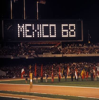 Olympische Sommerspiele 1968 in Mexiko City - Schlussfeier - Estadio Olimpico Universitario