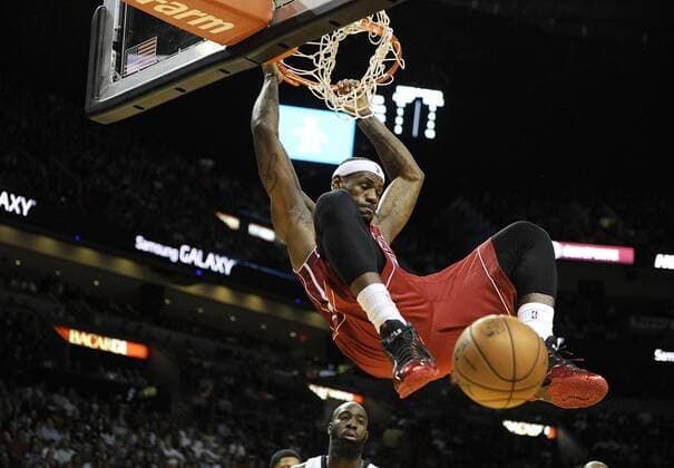 Dec. 20, 2013 - Miami, FL - Florida, USA - United States - fl-heat-kings20d -- Miami Heat forward LeBron James dunks the ball during the first half against the Sacramento Kings, Friday, December 20, 2013, at AmericanAirlines Arena. Michael Laughlin, South Florida Sun Sentinel News - Dec. 20, 2013 - ZUMAss5