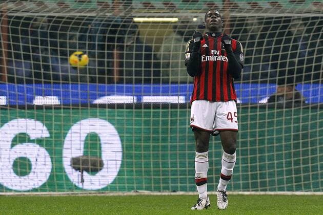 Mario Balotelli Milan, Milano 22-12-2013, Stadio Giuseppe Meazza, Football Calcio 2013 2014 Serie A, Inter Mailand - AC Milan, MarcoxBertorello