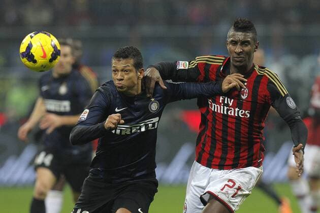 Fredy Guarin Inter, Kevin Constant Milan, Milano 22-12-2013, Stadio Giuseppe Meazza, Football Calcio 2013 2014 Serie A, Inter Mailand - AC Milan, MarcoxBertorello