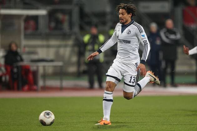Jermaine Jones, Schalke, im Hinrundenspiel der Saison 2013 2014, 1.FCN - Schalke 04 (0:0) in Nürnberg; 21 12 2013 -