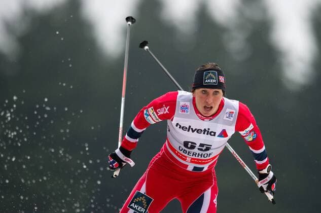 Marit BJÖRGEN (NOR) 1.Wettkampf Prolog der Frauen, 3km Freie Technik -- Skilanglauf FIS Tour de Ski 2013 2014 in Oberhof, Deutschland am 28.12.2013,